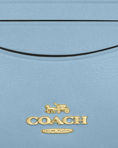 Slim Id Card Case Glazed Leather-Im-Powder Blue Glazed Leather-Im-Powder Blue