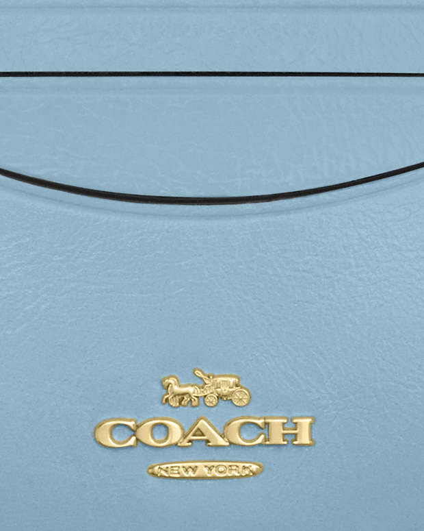 Slim Id Card Case Glazed Leather-Im-Powder Blue Glazed Leather-Im-Powder Blue
