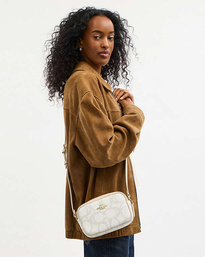 Mini Jamie Camera Bag In Sketch Signature Canvas Signature Canvas-Gold-Ivory Signature Canvas-Gold-Ivory