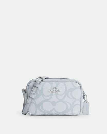 Mini Jamie Camera Bag In Sketch Signature Canvas Signature Canvas-Silver-Ice Blue Signature Canvas-Silver-Ice Blue