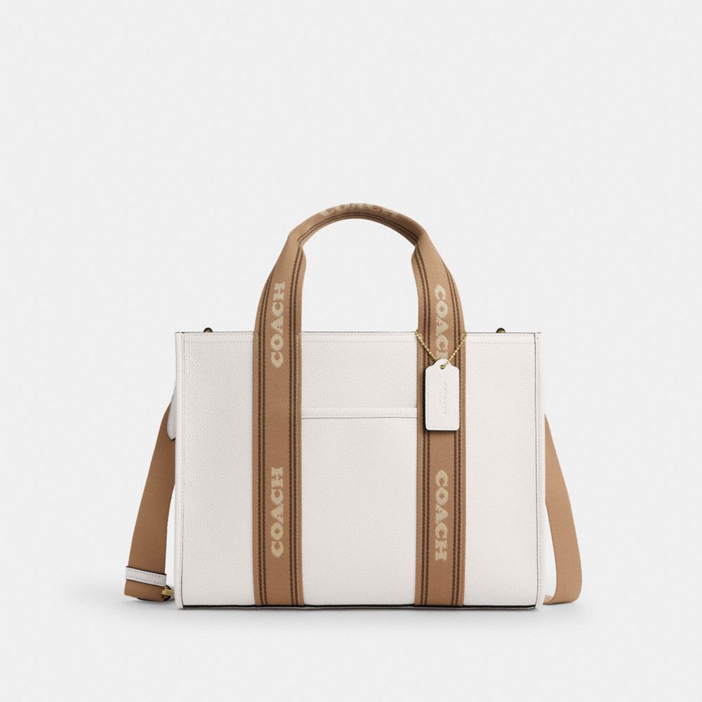 Smith Tote Bag Pebbled Leather-Gold-Chalk Multi Pebbled Leather-Gold-Chalk Multi