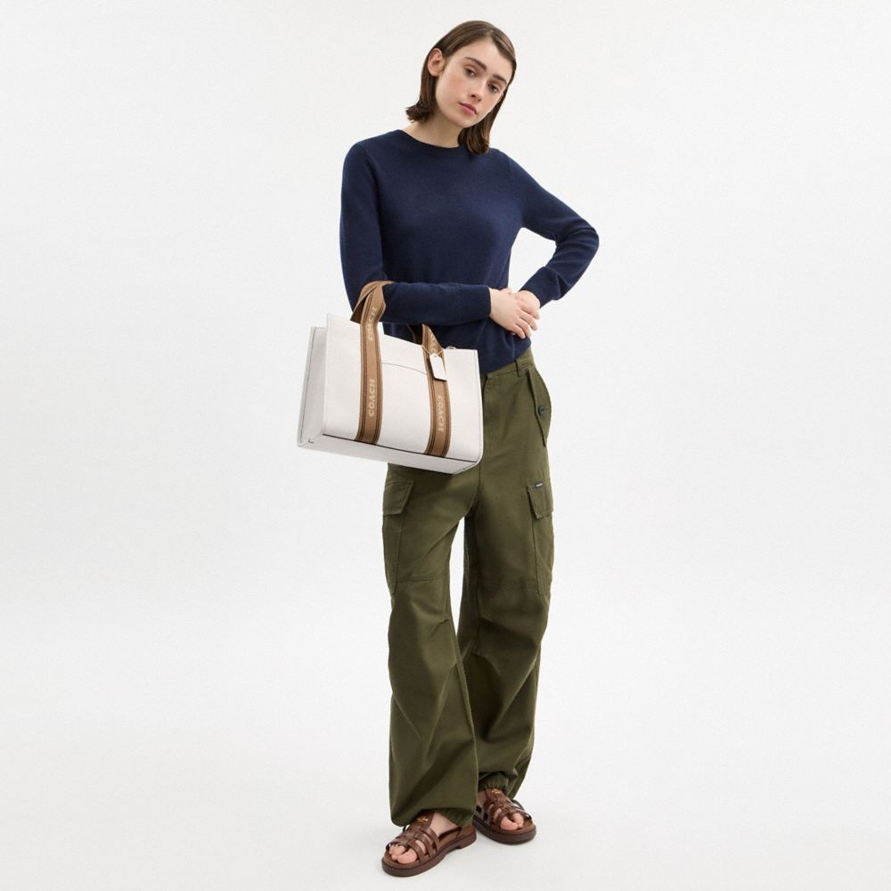 Coach Smith Tote Bag Gold Chalk Multi