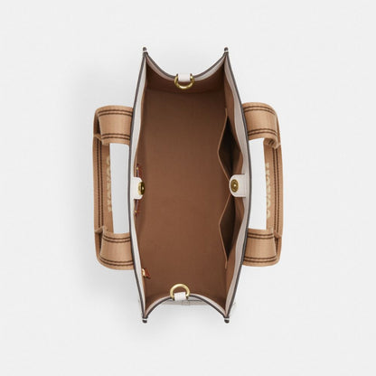 Coach Smith Tote Bag Gold Chalk Multi