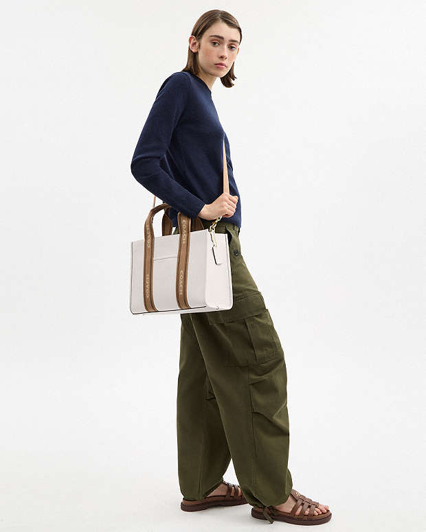 Smith Tote Bag Pebbled Leather-Gold-Chalk Multi Pebbled Leather-Gold-Chalk Multi