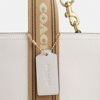 Coach Smith Tote Bag Gold Chalk Multi