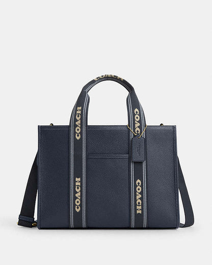 Smith Tote Bag Pebbled Leather-Gold-Denim Multi Pebbled Leather-Gold-Denim Multi