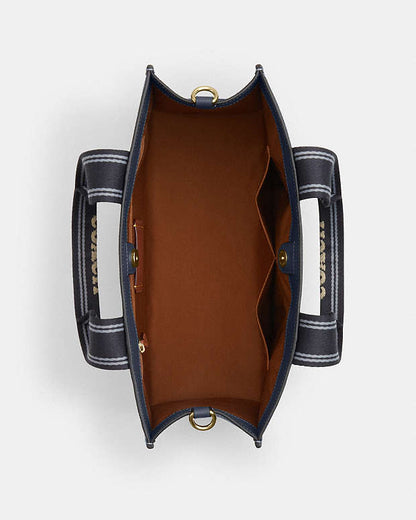 Smith Tote Bag Pebbled Leather-Gold-Denim Multi Pebbled Leather-Gold-Denim Multi