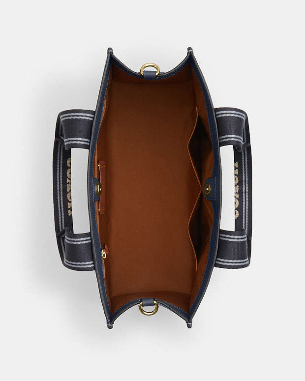 Smith Tote Bag Pebbled Leather-Gold-Denim Multi Pebbled Leather-Gold-Denim Multi