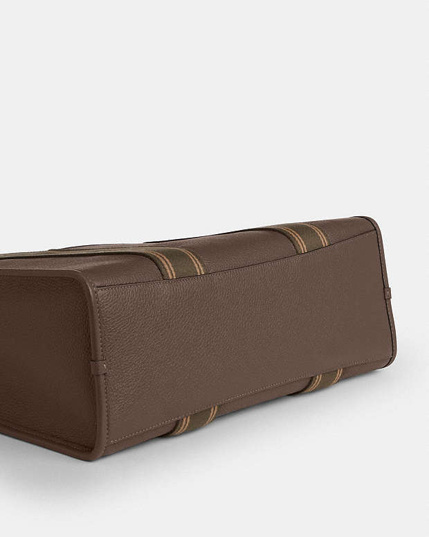 Smith Tote Bag Pebbled Leather-Gold-Dark Stone Pebbled Leather-Gold-Dark Stone