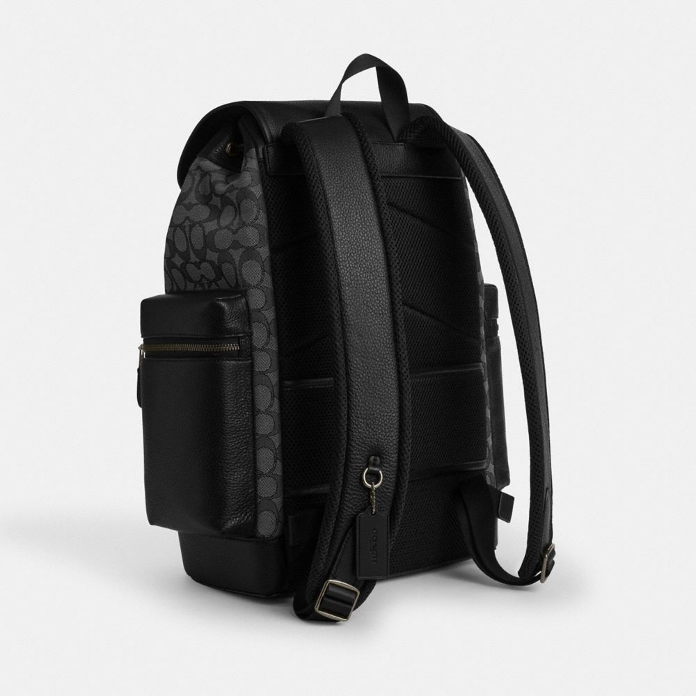 Coach Sprint Backpack In Signature Jacquard Silver
