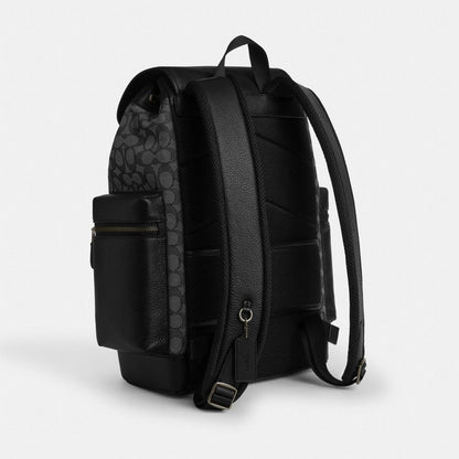 Coach Sprint Backpack In Signature Jacquard Silver