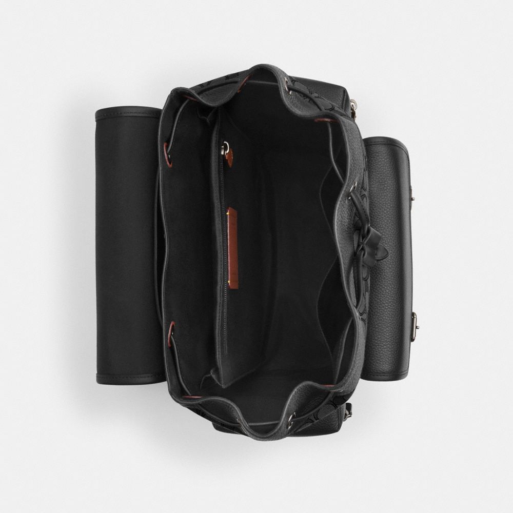 Coach Sprint Backpack In Signature Jacquard Silver