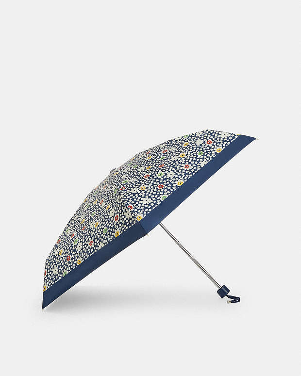 Uv Protection Mini Umbrella With Plaid Print Sv-Deep Blue Multi Sv-Deep Blue Multi