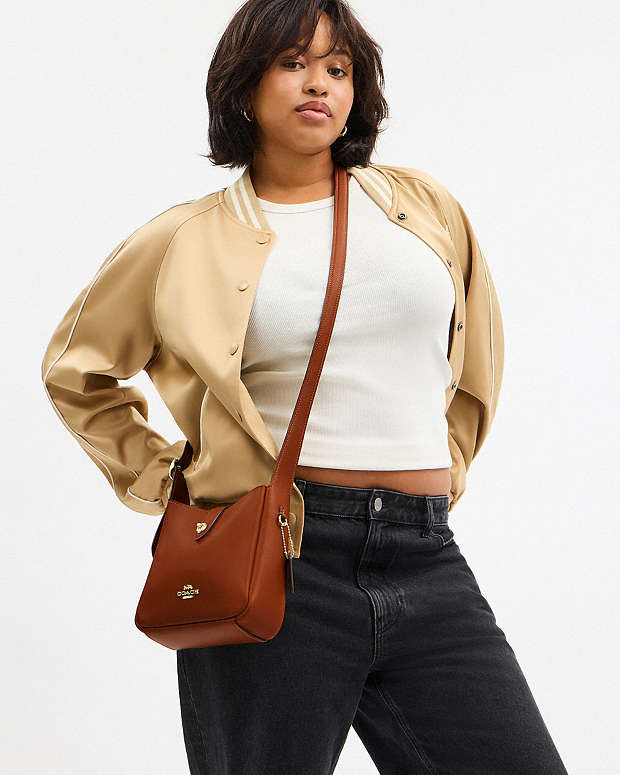 Hadley Mini Crossbody Bag Smooth Leather-Gold-Tan Smooth Leather-Gold-Tan