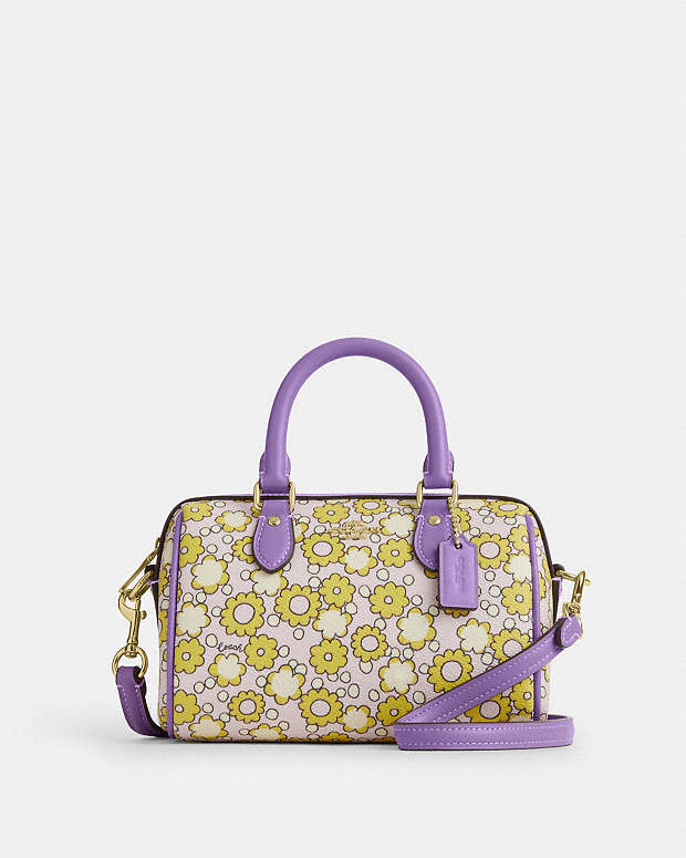 Mini Rowan Crossbody Bag With Floral Print Im-Lilac Multi Im-Lilac Multi