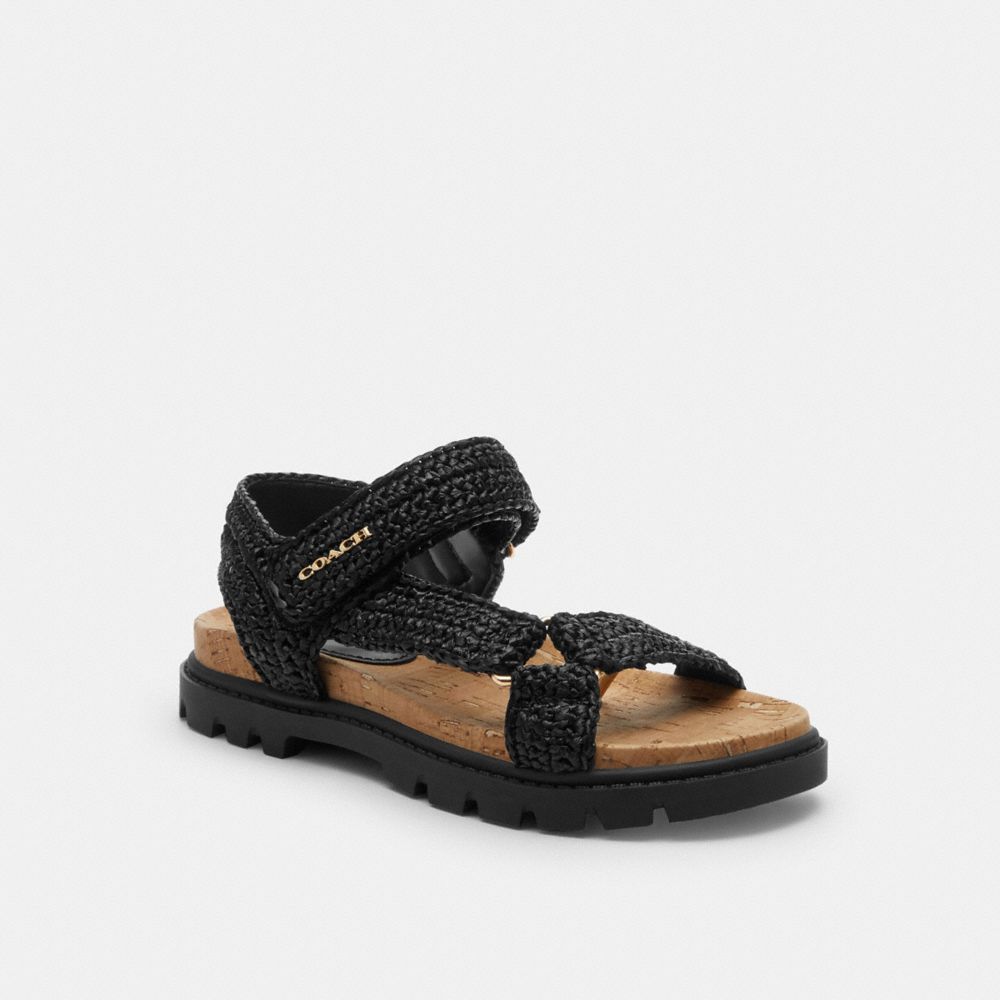 Coach Sport Sandal Black