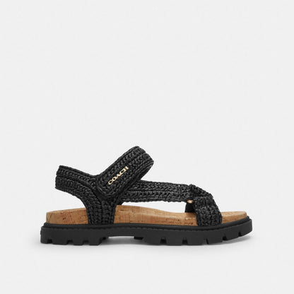 Coach Sport Sandal Black