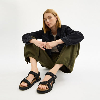 Coach Sport Sandal Black