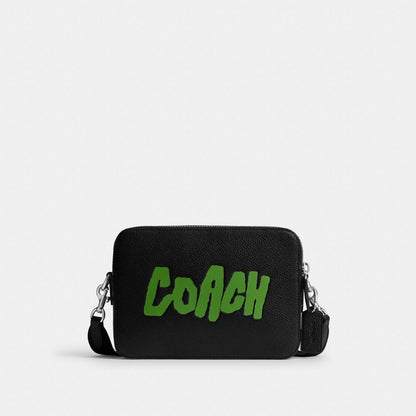 Coach Charter Crossbody Bag 24 With Rad Coach Black