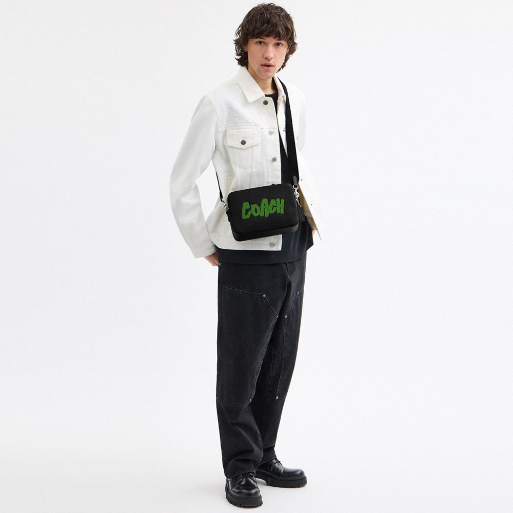 Coach Charter Crossbody Bag 24 With Rad Coach Black