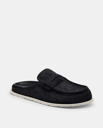 Loafer Mule Suede-Black Suede-Black