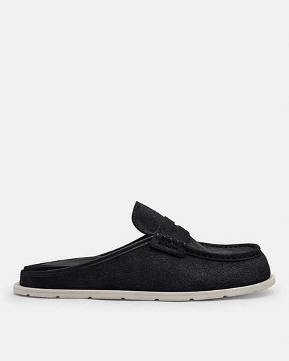 Loafer Mule Suede-Black Suede-Black