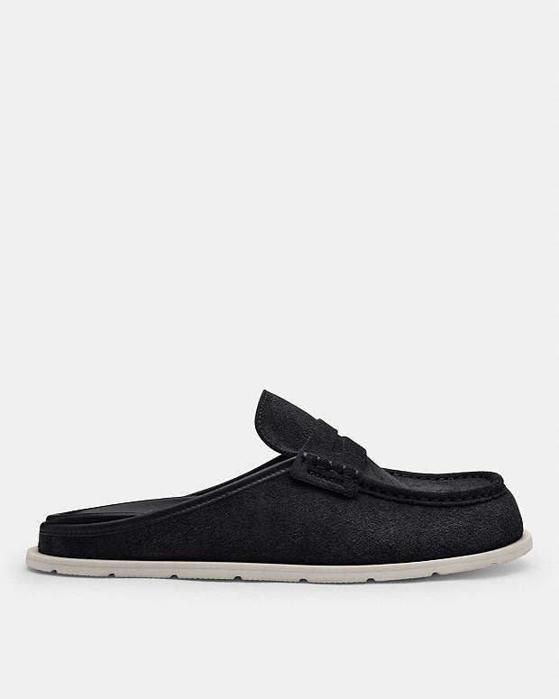 Loafer Mule Suede-Black Suede-Black
