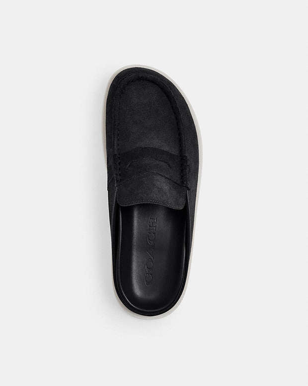 Loafer Mule Suede-Black Suede-Black
