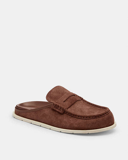 Loafer Mule Suede-Vintage Brown Suede-Vintage Brown