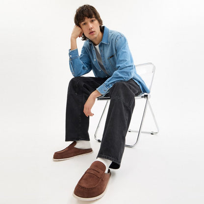 Coach Loafer Mule Vintage Brown