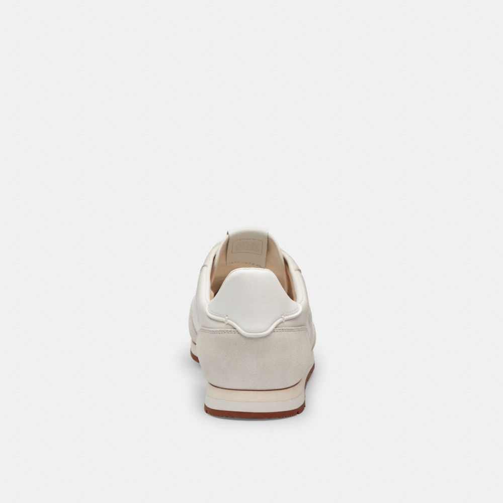 Men's Coach Flat Sneaker Optic White Grey