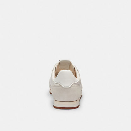 Men's Coach Flat Sneaker Optic White Grey