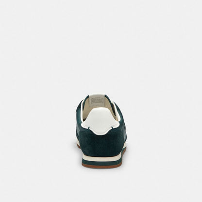 Men's Coach Flat Sneaker Teal Optic White