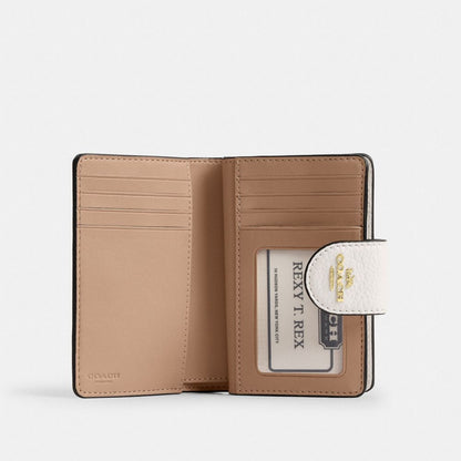 Coach Medium Corner Zip Wallet Gold/Chalk