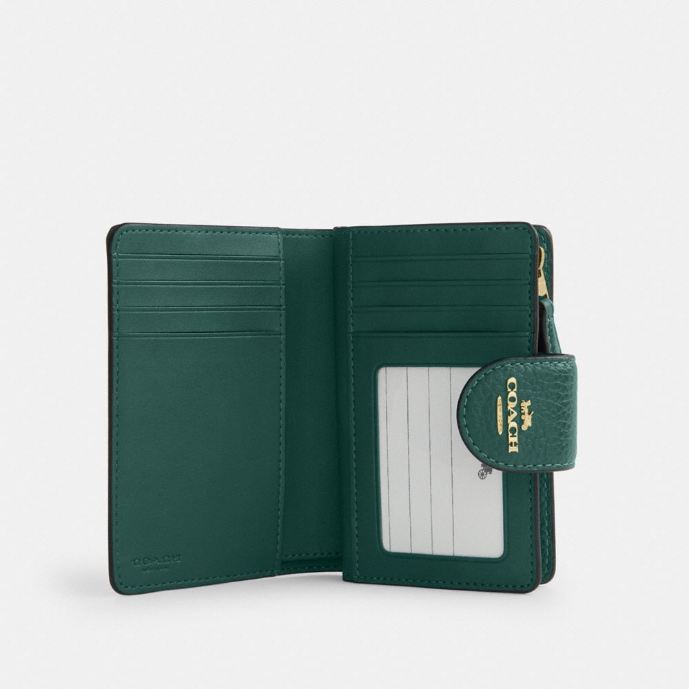 Coach Medium Corner Zip Wallet Im/Emerald