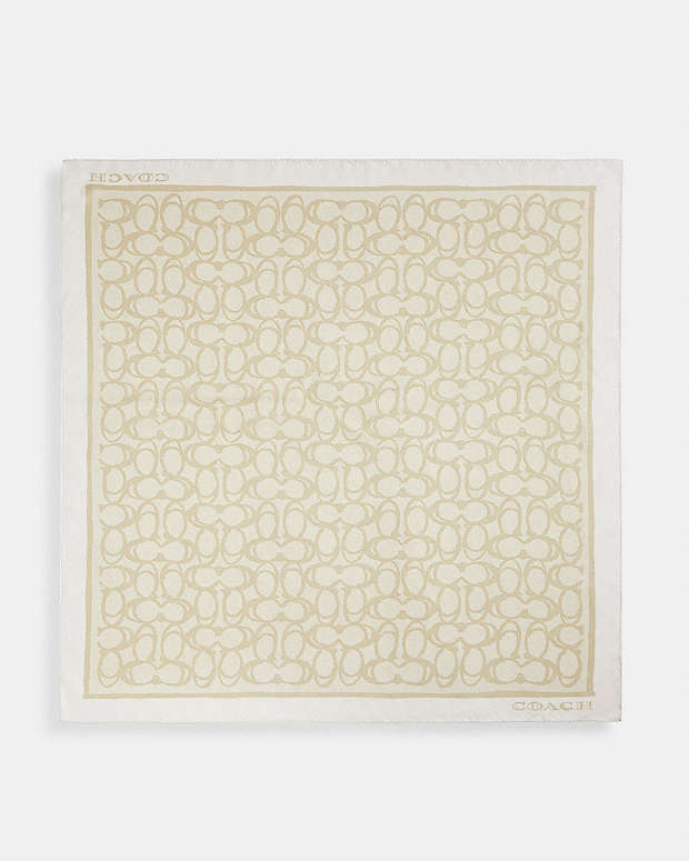 Jumbo Signature Silk Square Scarf Light Tan Light Tan