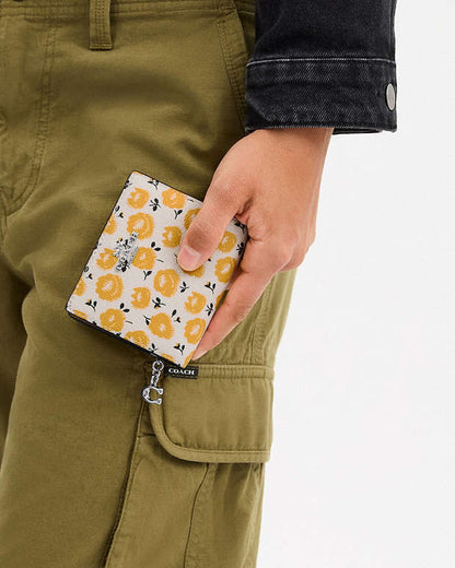 Snap Wallet With Floral Print Sv-Chalk-Buttercup Multi Sv-Chalk-Buttercup Multi