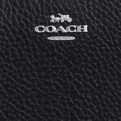 Coach Snap Wallet Silver Black