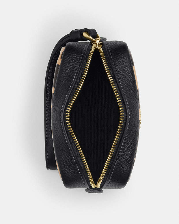 Pouch Wristlet With Leopard Print Gold-Leopard Multi Gold-Leopard Multi