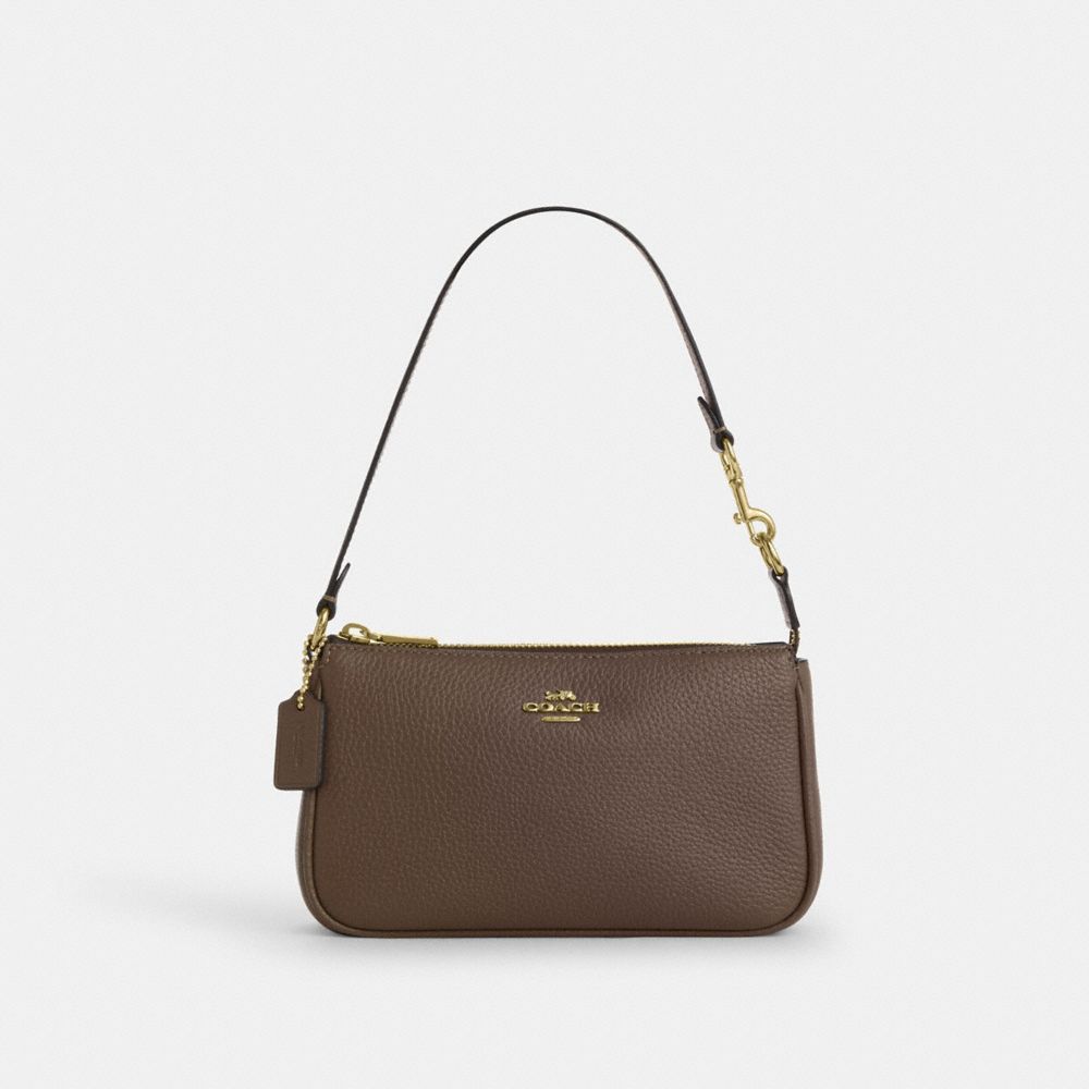 Nolita 19 Pebbled Leather-Gold-Dark Stone Pebbled Leather-Gold-Dark Stone