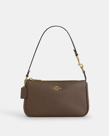 Nolita 19 Pebbled Leather-Gold-Dark Stone Pebbled Leather-Gold-Dark Stone