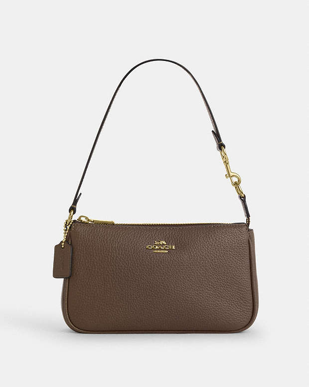 Nolita 19 Pebbled Leather-Gold-Dark Stone Pebbled Leather-Gold-Dark Stone