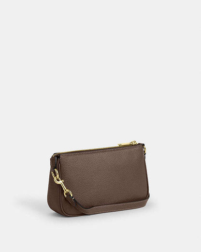 Nolita 19 Pebbled Leather-Gold-Dark Stone Pebbled Leather-Gold-Dark Stone