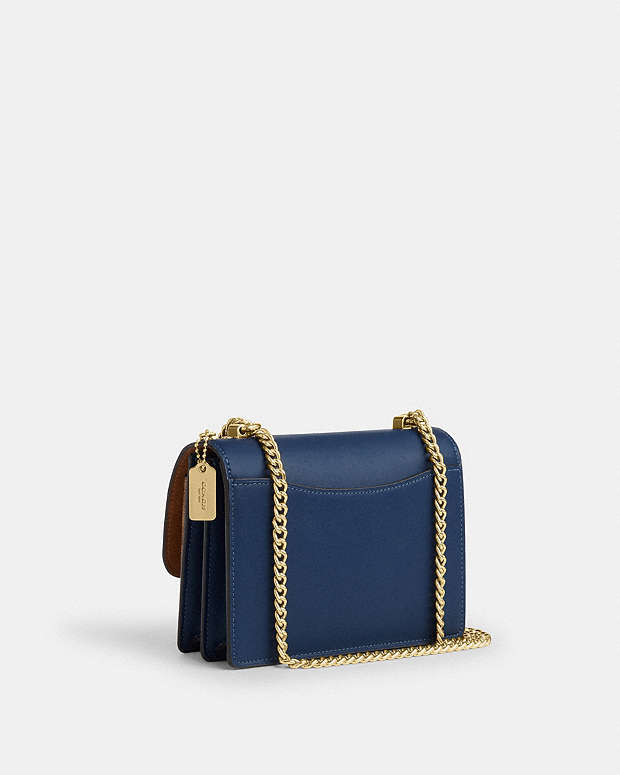 Mini Klare Crossbody Bag In Signature Canvas Im-Deep Blue-Tan Im-Deep Blue-Tan