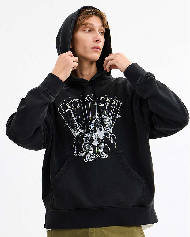 Rexy Hoodie Washed Black Washed Black