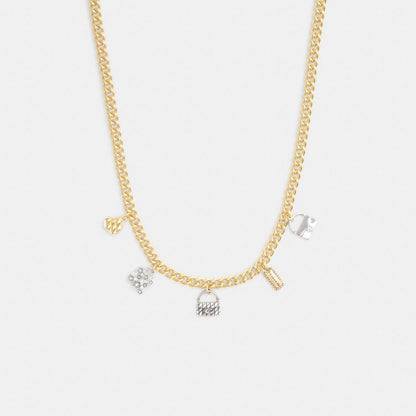 Coach Handbag Charm Necklace Gold Silver