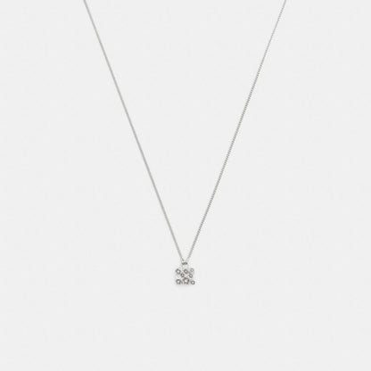 Coach Rogue Pendant Necklace Silver