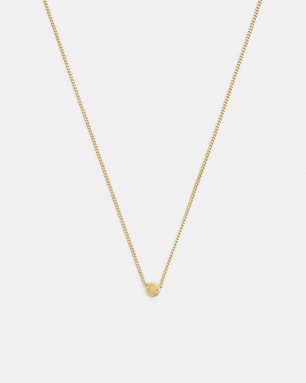 Rivet Pendant Necklace Gold Gold