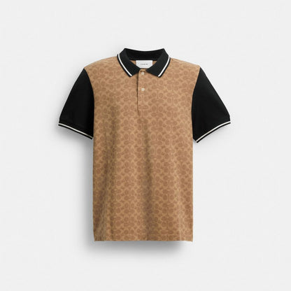 Coach Signature Polo Tan Signature