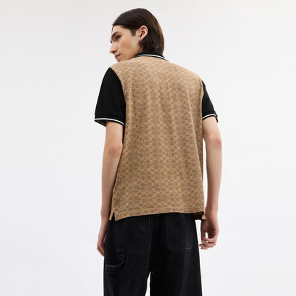Coach Signature Polo Tan Signature